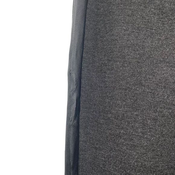 Joie charcoal Gray Leggings w/ Vegan Leather Side Stripes, Size M - Picture 5 of 10